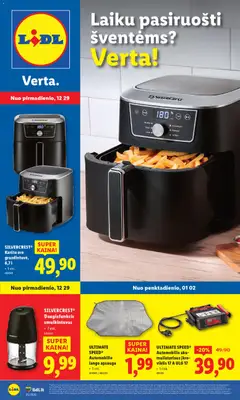 LIDL parduotuvės leidinio Leidinys - Ne maisto prekių pasiūlymai galiojančio nuo 2025.12.29 peržiūra
