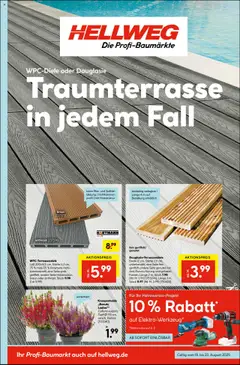 Vorschau von dem Prospekt des Geschäftes Hellweg, gültig ab dem 18.08.2025