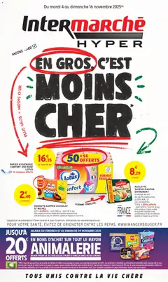 Prévisualisation de En gros c’est moins cher du magasin Intermarché formulaire valide 04/11/2025