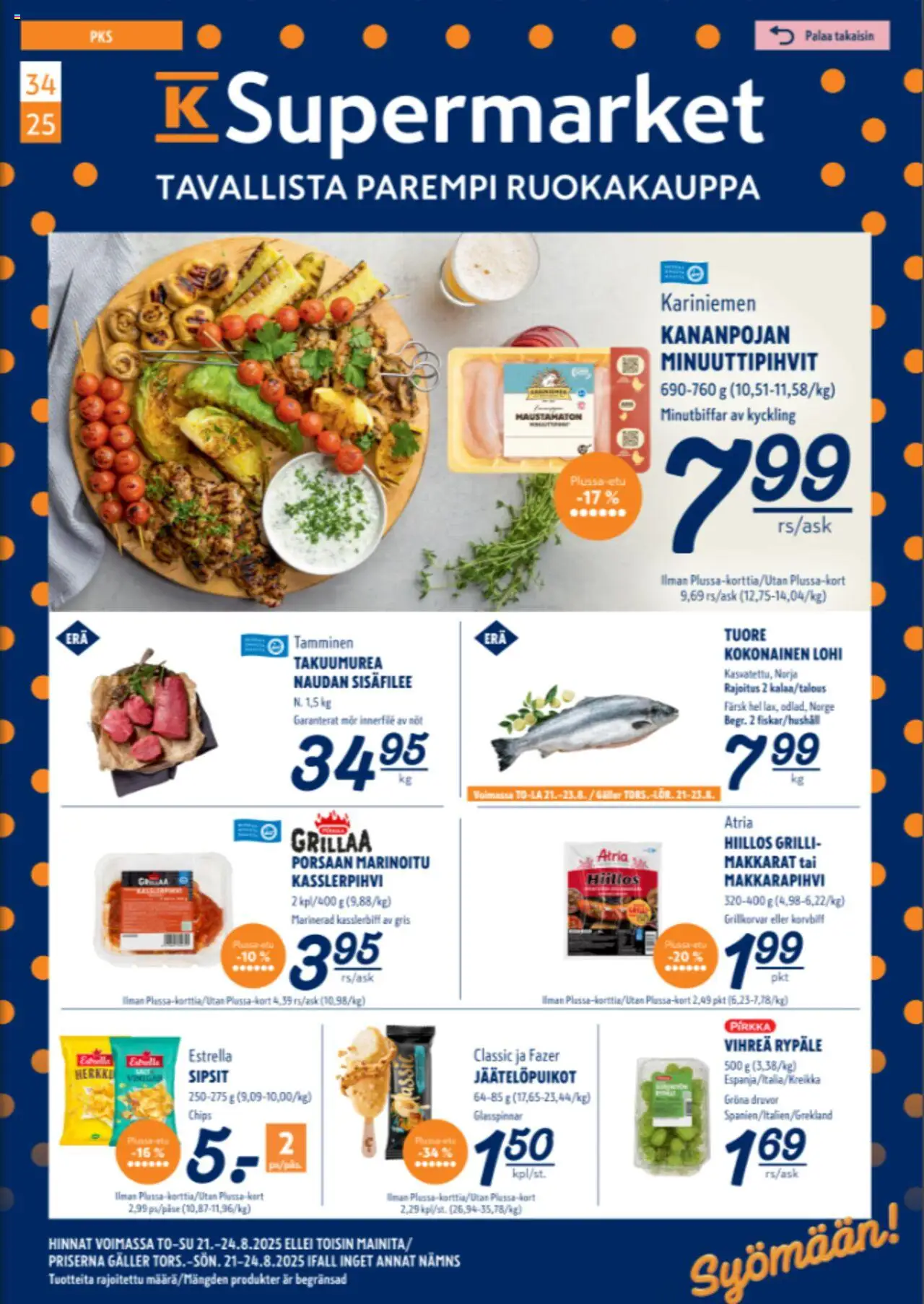 K-Supermarket-kaupan Tarjoukset voimassa 21/08/2025 - Sivulla 1