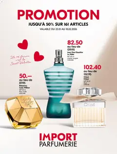 Vorschau des Merkblatts Aktionen FR vom Shop Import Parfumerie gültig von 22.01.2026 bis 18.02.2026