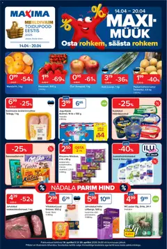 Maxima kliendilehe eelvaade alates 14.04.2026