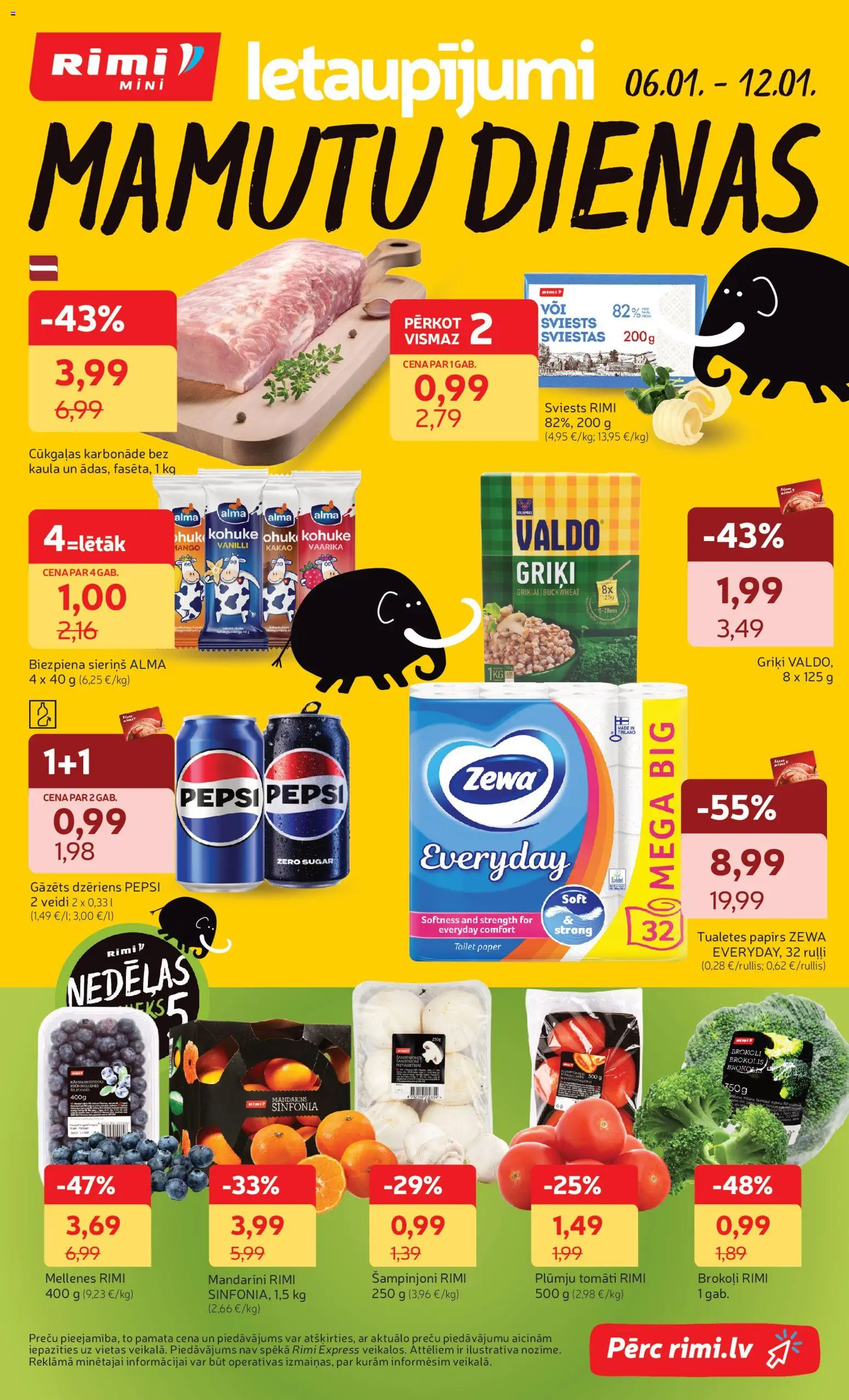 Skatīt Rimi akciju bukletu, derīgs no 2026.01.06