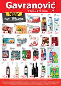 Pregled letka Katalog trgovine Gavranović vrijedi od 11.09.2025