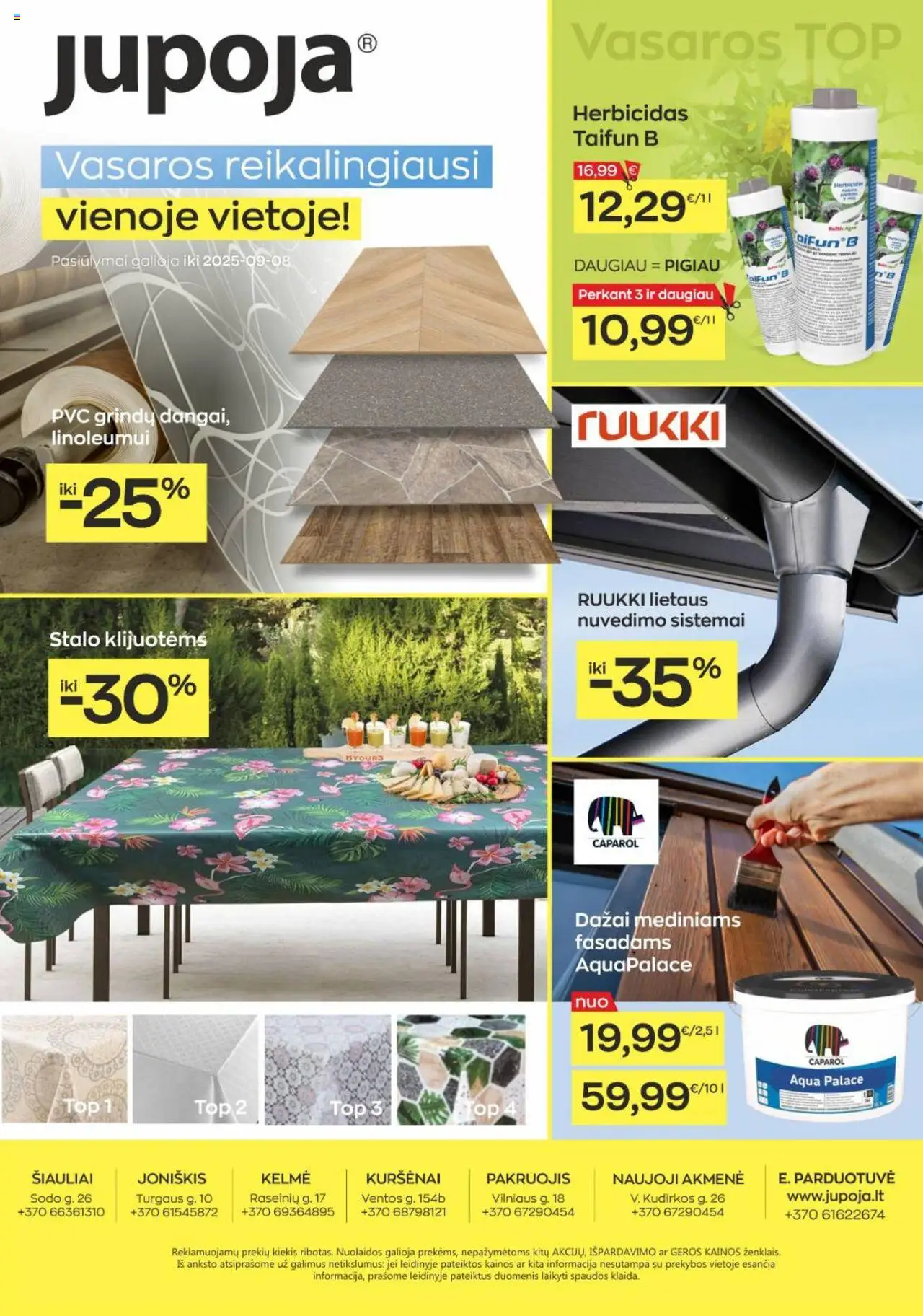 Jupoja leidinys galioja nuo 2025.08.05 – puslapio numeris 1