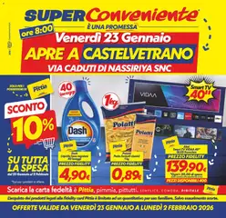 Anteprima dell'opuscolo Volantino Castelvetrano dal negozio SuperConveniente valido da 23/01/2026