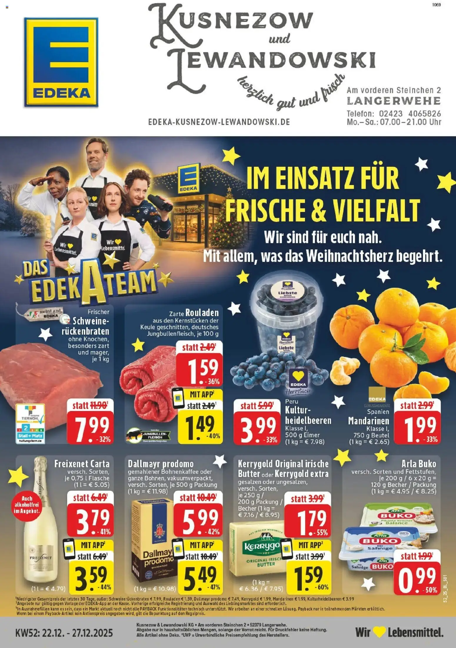 Vorschau von dem Prospekt des Geschäftes Edeka, gültig ab dem 22.12.2025