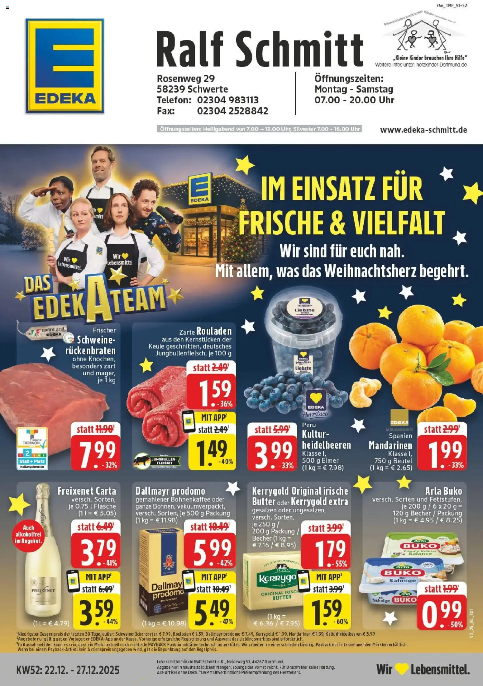 Vorschau von dem Prospekt des Geschäftes Edeka, gültig ab dem 22.12.2025