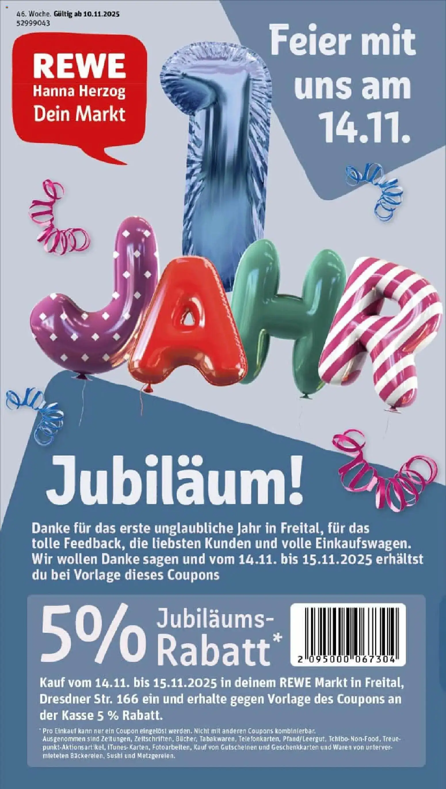 Vorschau von dem Prospekt des Geschäftes Rewe, gültig ab dem 10.11.2025