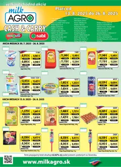 Náhľad Milk Agro letáku platného od 13.08.2025