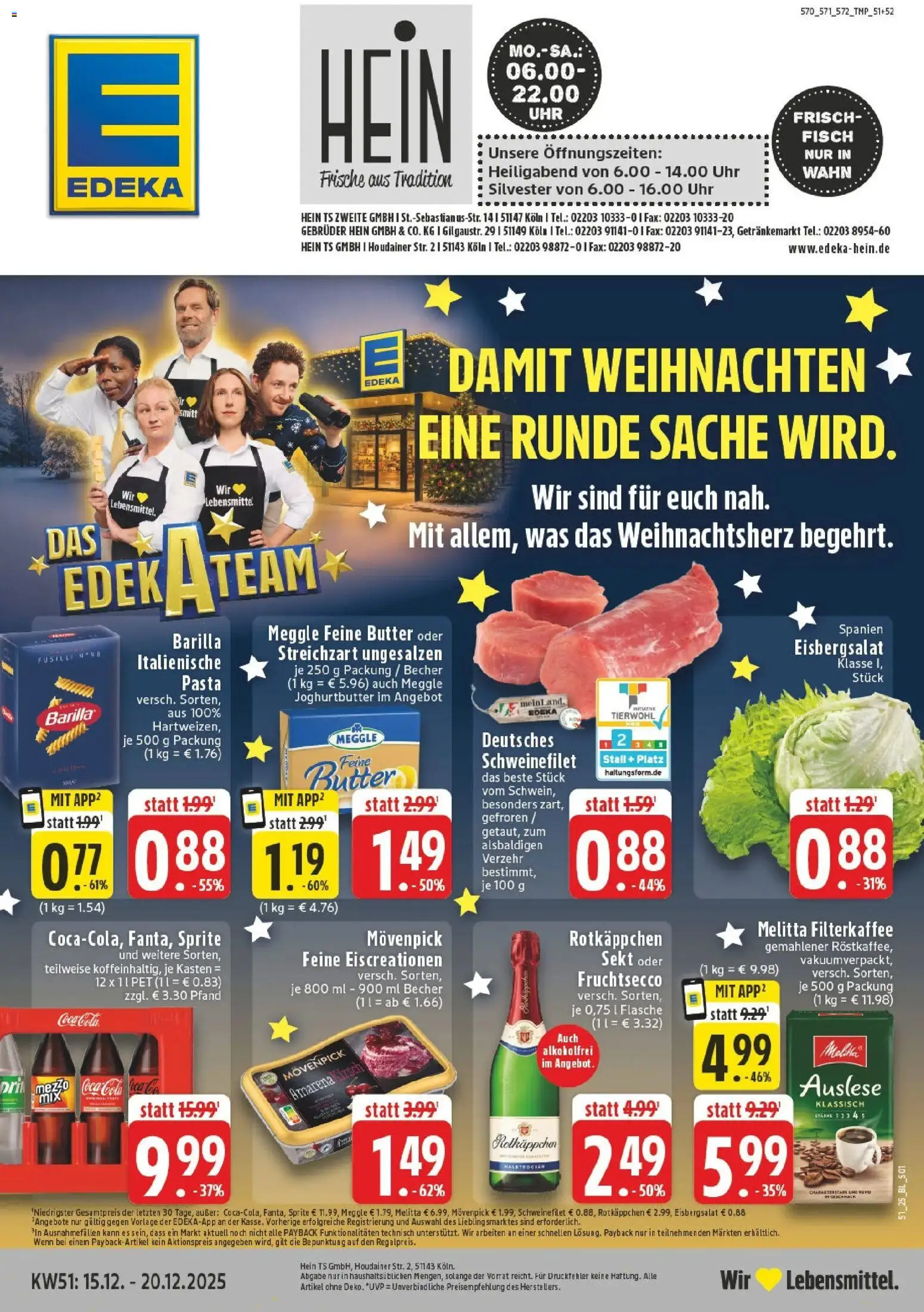 Vorschau von dem Prospekt des Geschäftes Edeka, gültig ab dem 15.12.2025
