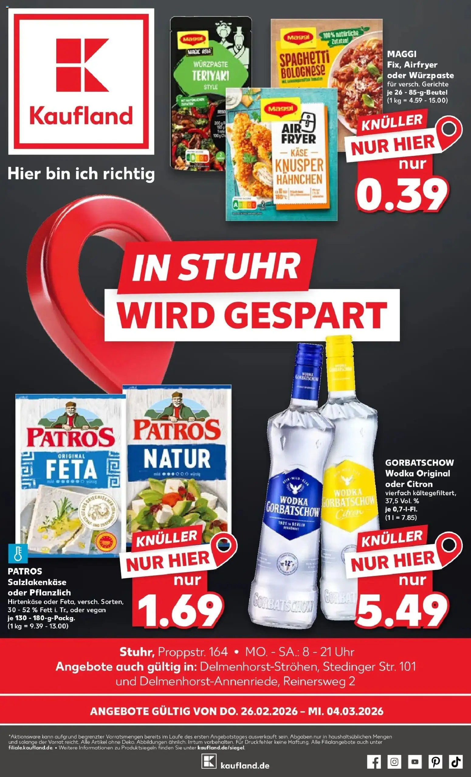 Vorschau von dem Prospekt des Geschäftes Kaufland, gültig ab dem 26.02.2026