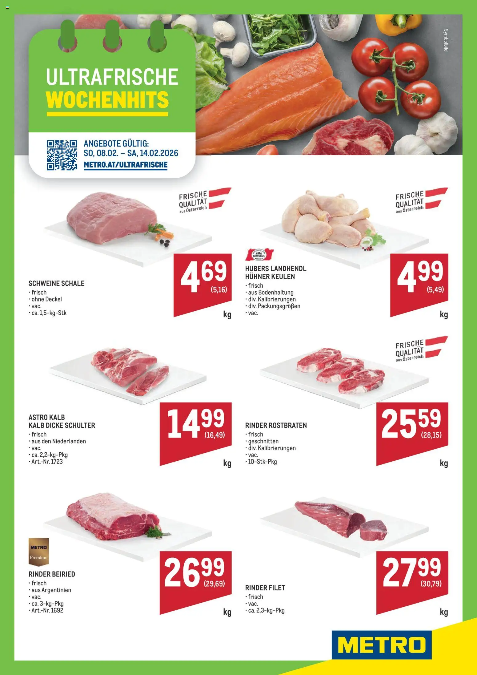 Vorschau der Angebote: Metro Angebote Wochenhits gültig ab 08.02.2026