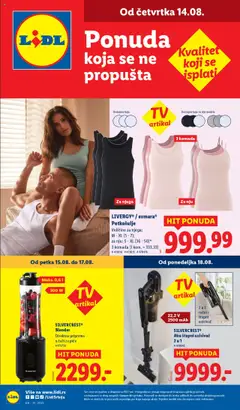 Pregled Lidl kataloga - važi od 14.08.2025
