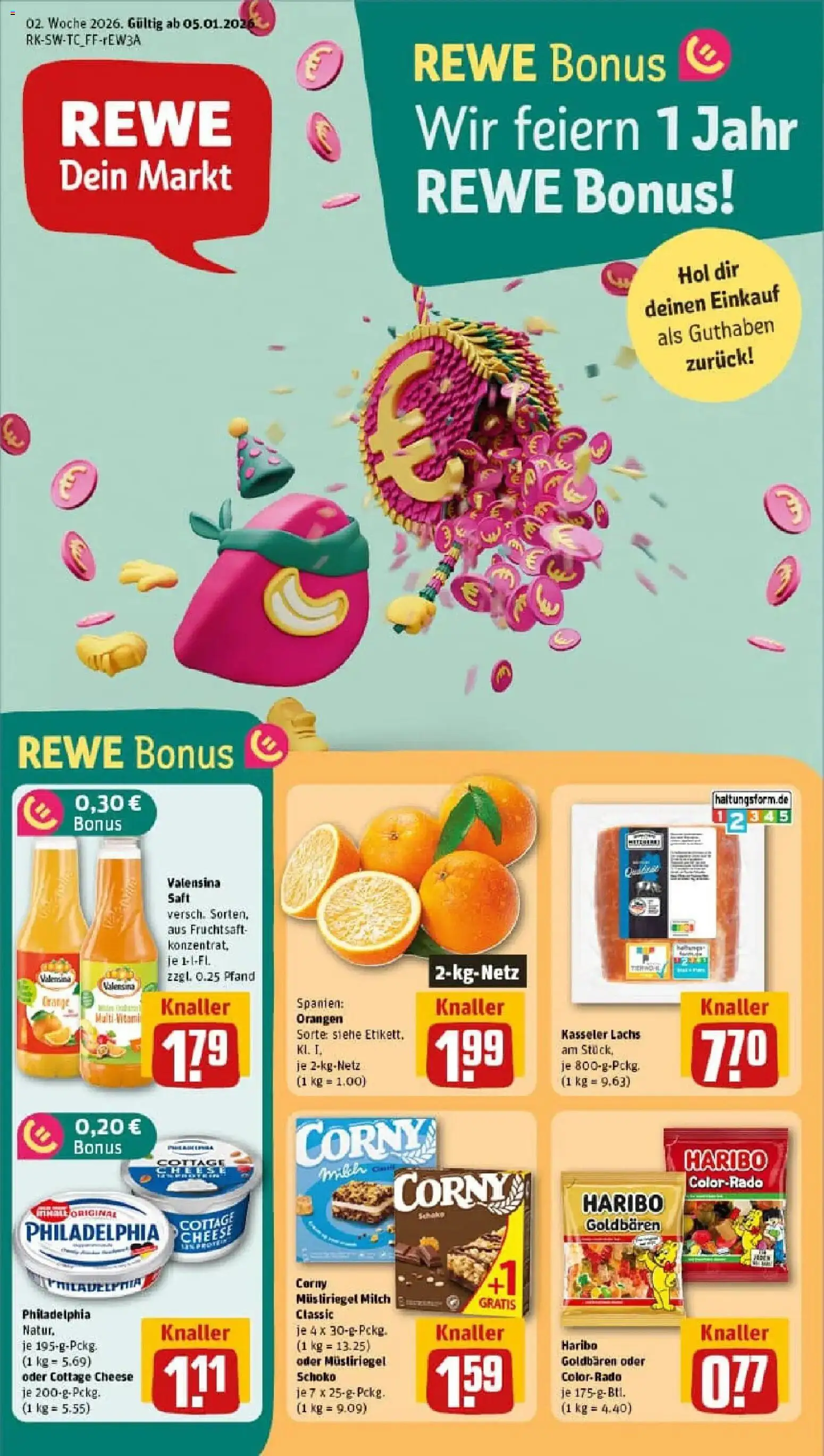 Vorschau von dem Prospekt des Geschäftes Rewe, gültig ab dem 04.01.2026