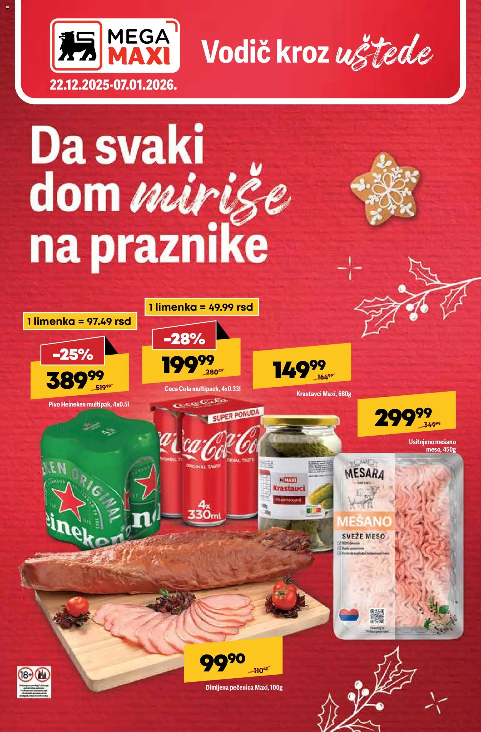 Pregled Mega Maxi kataloga - važi od 22.12.2025