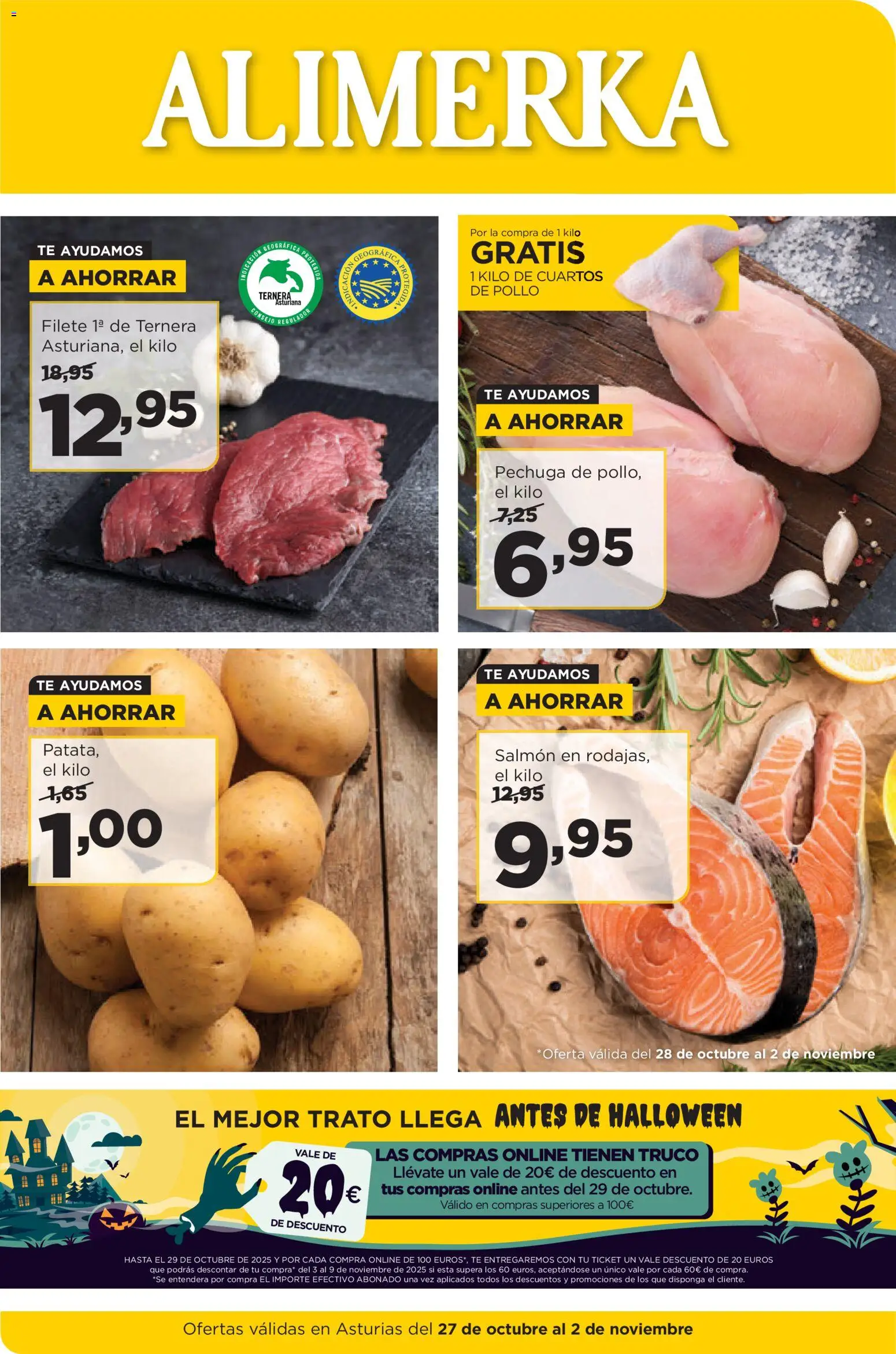 Alimerka Ofertas Asturias >> 27/10 - 02/11/2025 (catálogo)