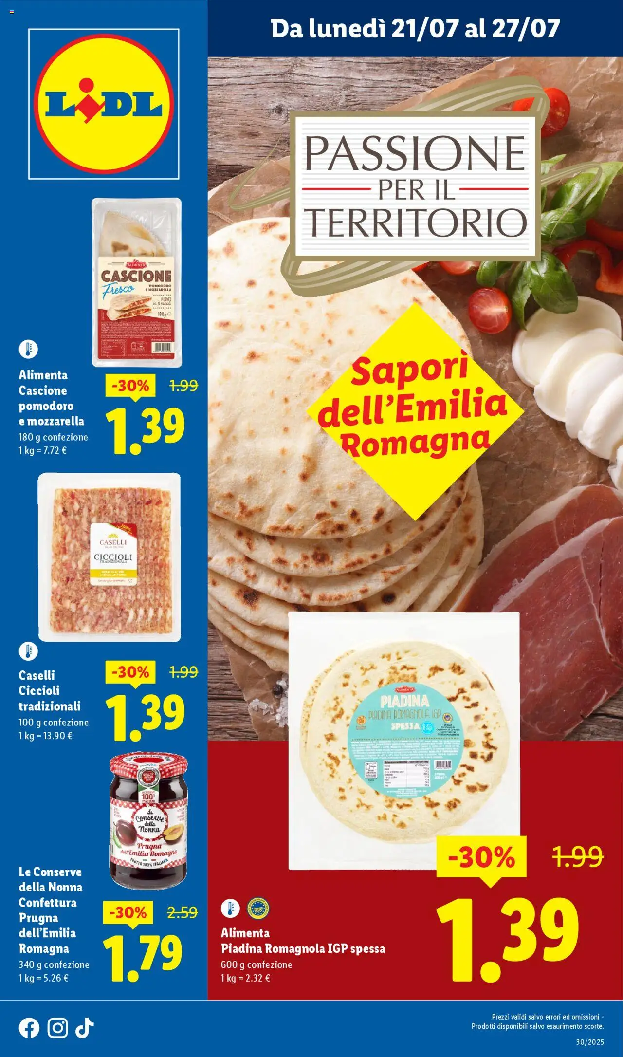 Volantino Lidl valido da 21/07/2025 numero di pagina 1