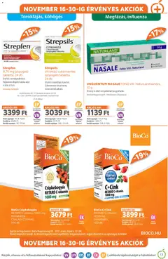 Alma Gyógyszertárak - Akciós újság Alma Gyógyszertárak megtekintése, amely érvényes 2025.11.01.-től | Oldal: 13