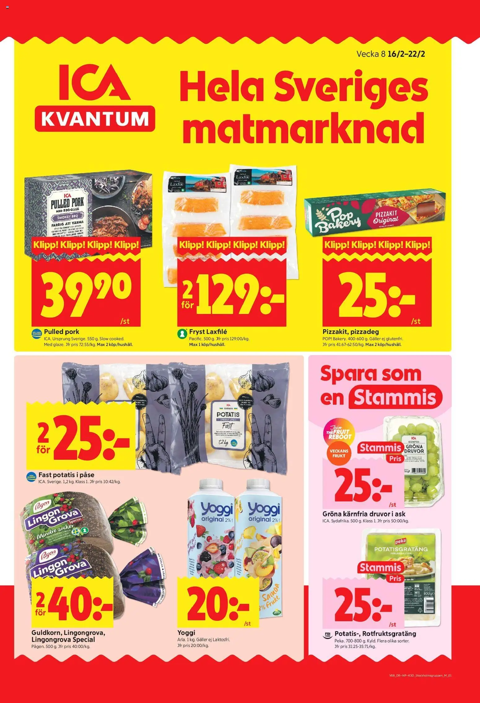 Förhandsgranska reklamblad Täby från butik ICA Kvantum gäller från 16/02/2026