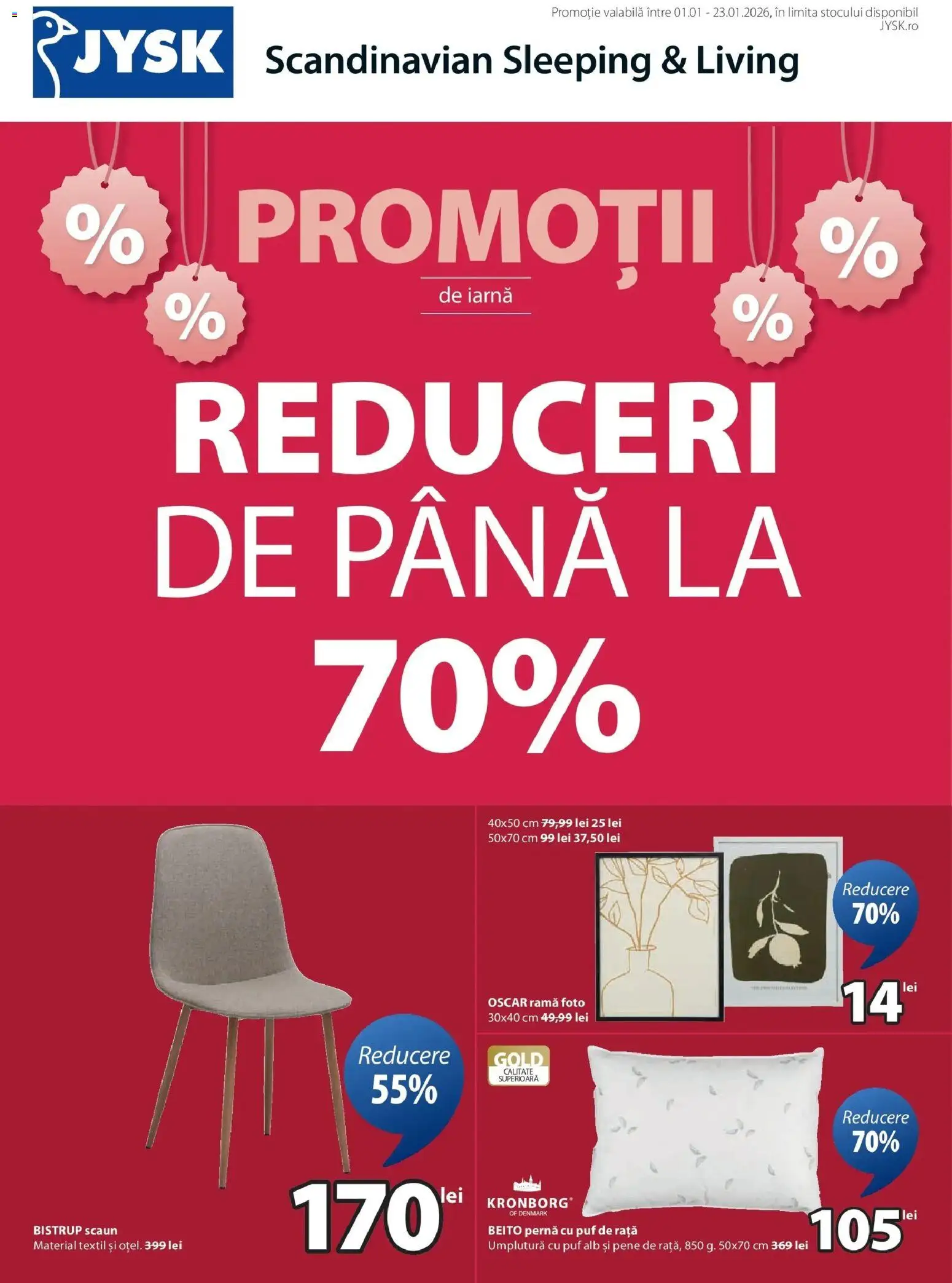 Previzualizarea de cataloage: JYSK Catalog nou valabil de la 01.01.2026 - Scaun, Rață, Rama, Pernă, Ramă foto