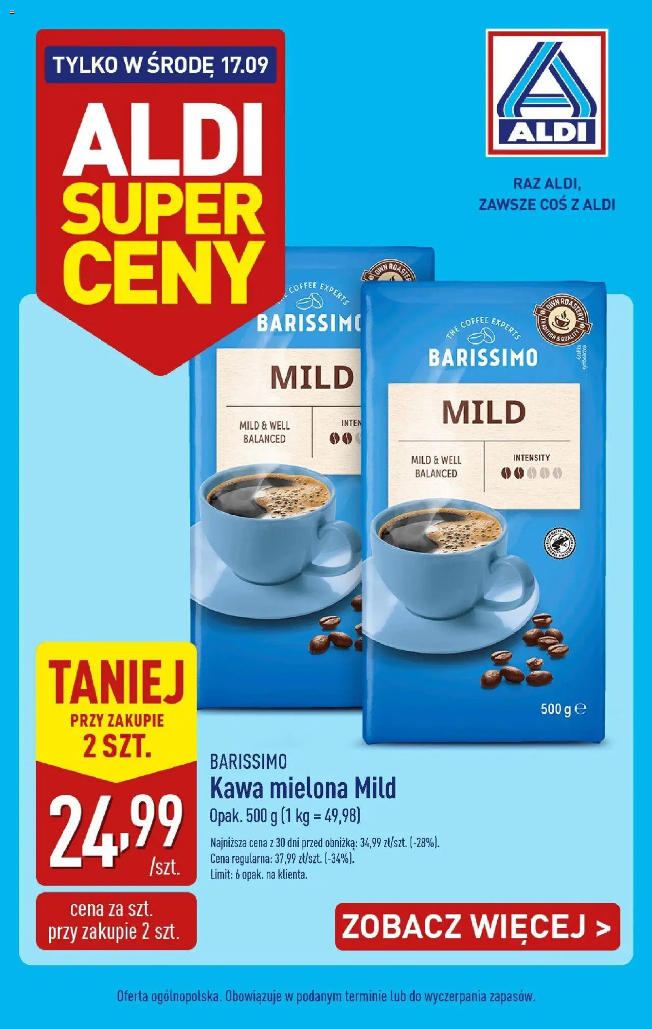 Aldi Super Środa w ALDI 17.09 od 16.09.2025 - Nowa Gazetka - Numer strony 1