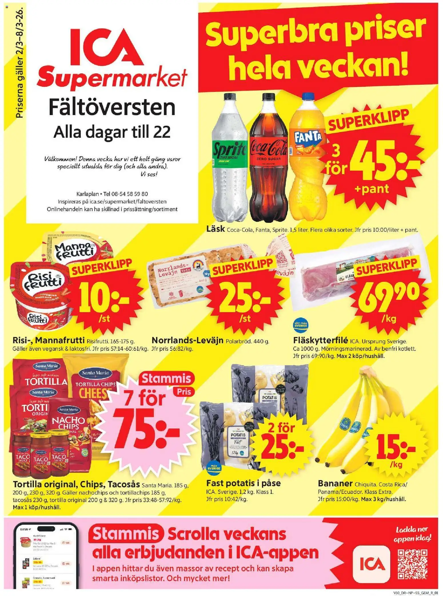 Förhandsgranska reklamblad Stockholm från butik ICA Supermarket gäller från 02/03/2026