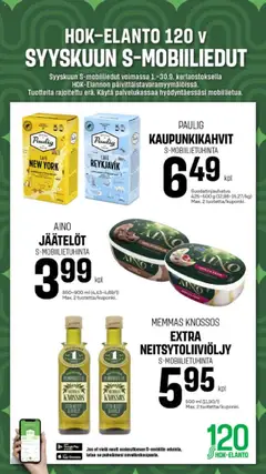 Kaupan S-market Syyskuun S-mobiiliedut esikatselu, voimassa 01/09/2025