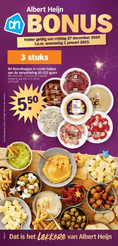 Voorbeeld van Folder week / de la semaine 52 van winkel Albert Heijn geldig vanaf 27/12/2025