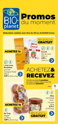 Voorbeeld van BioPlanet Publicité van winkel BioPlanet geldig vanaf 11/03/2026