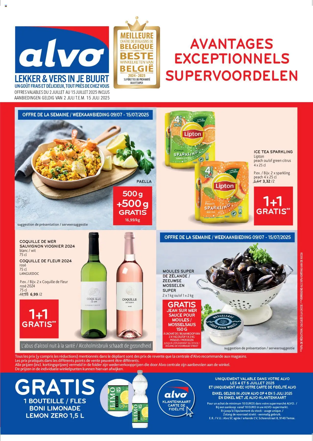 Alvo shop Publicité geldig vanaf 16/07/2025 - Paginanummer 1