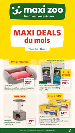 Voorbeeld van Maxi Zoo Publicité van winkel Maxi Zoo geldig vanaf 04/03/2026
