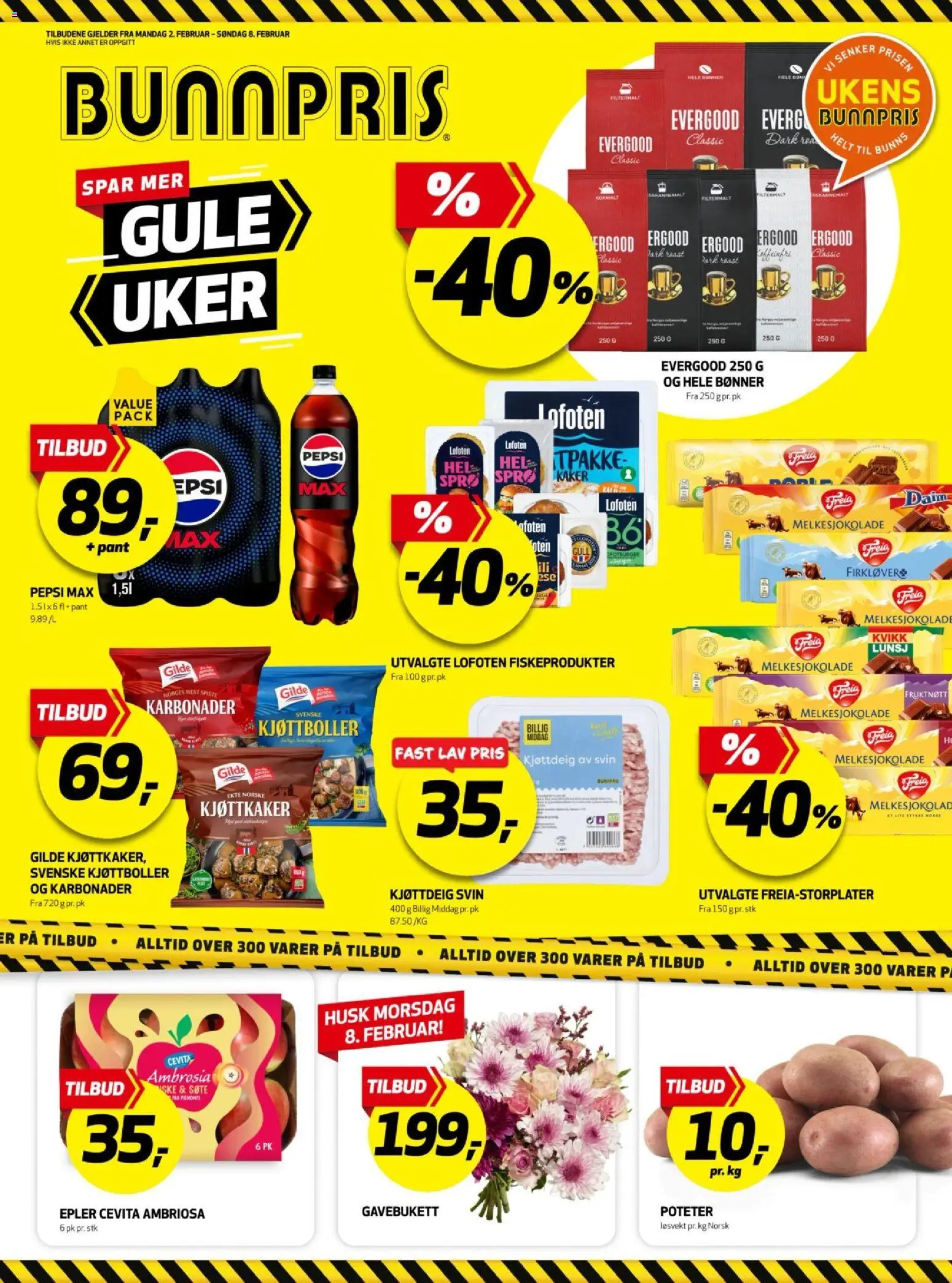 Forhåndsvis Kundeavis fra butikk Bunnpris gyldig fra 02/02/2026