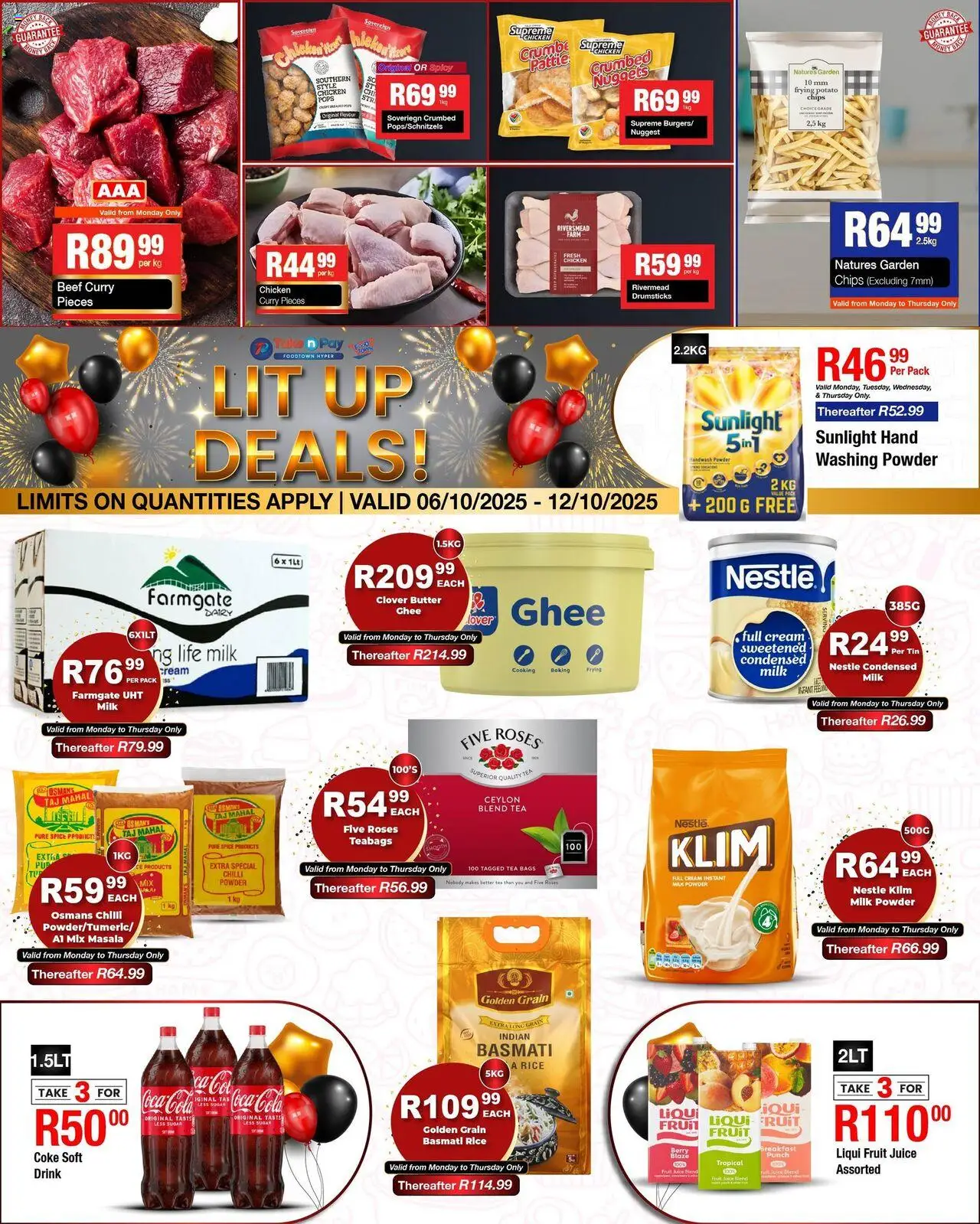 Take n Pay Specials from 06/10 - 12/10/2025 > Promotions