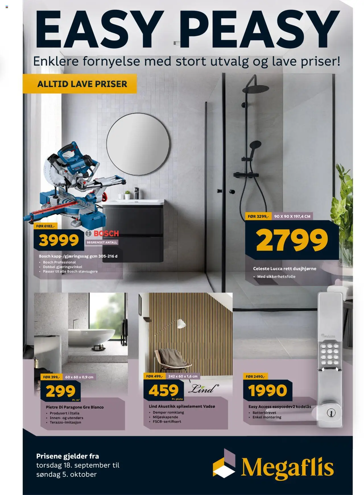 Forhåndsvis Kundeavis fra butikk Megaflis gyldig fra 18/09/2025