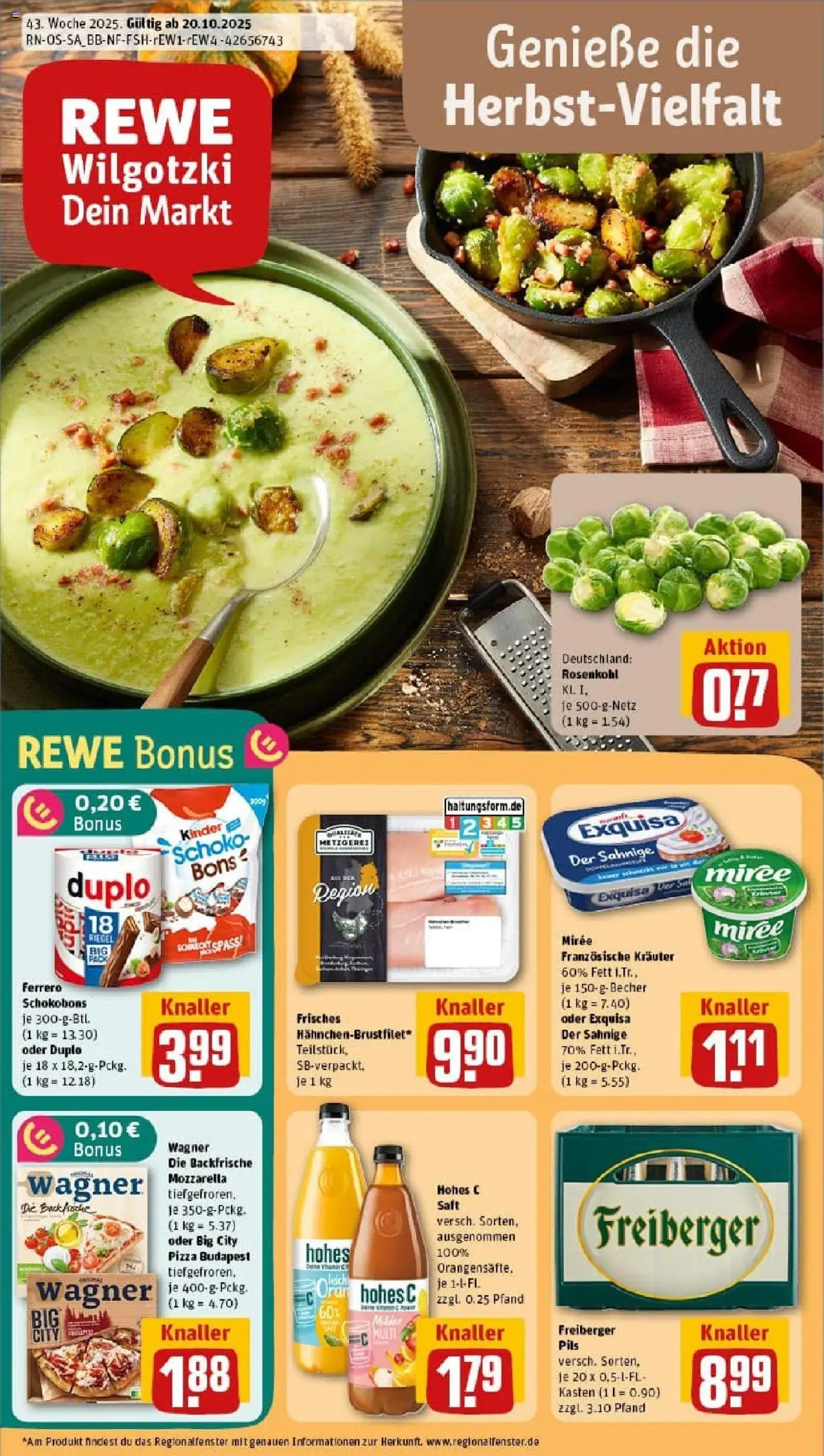 REWE Prospekt ab 19.10.2025 nächste Woche - Prospekt Magdeburg	