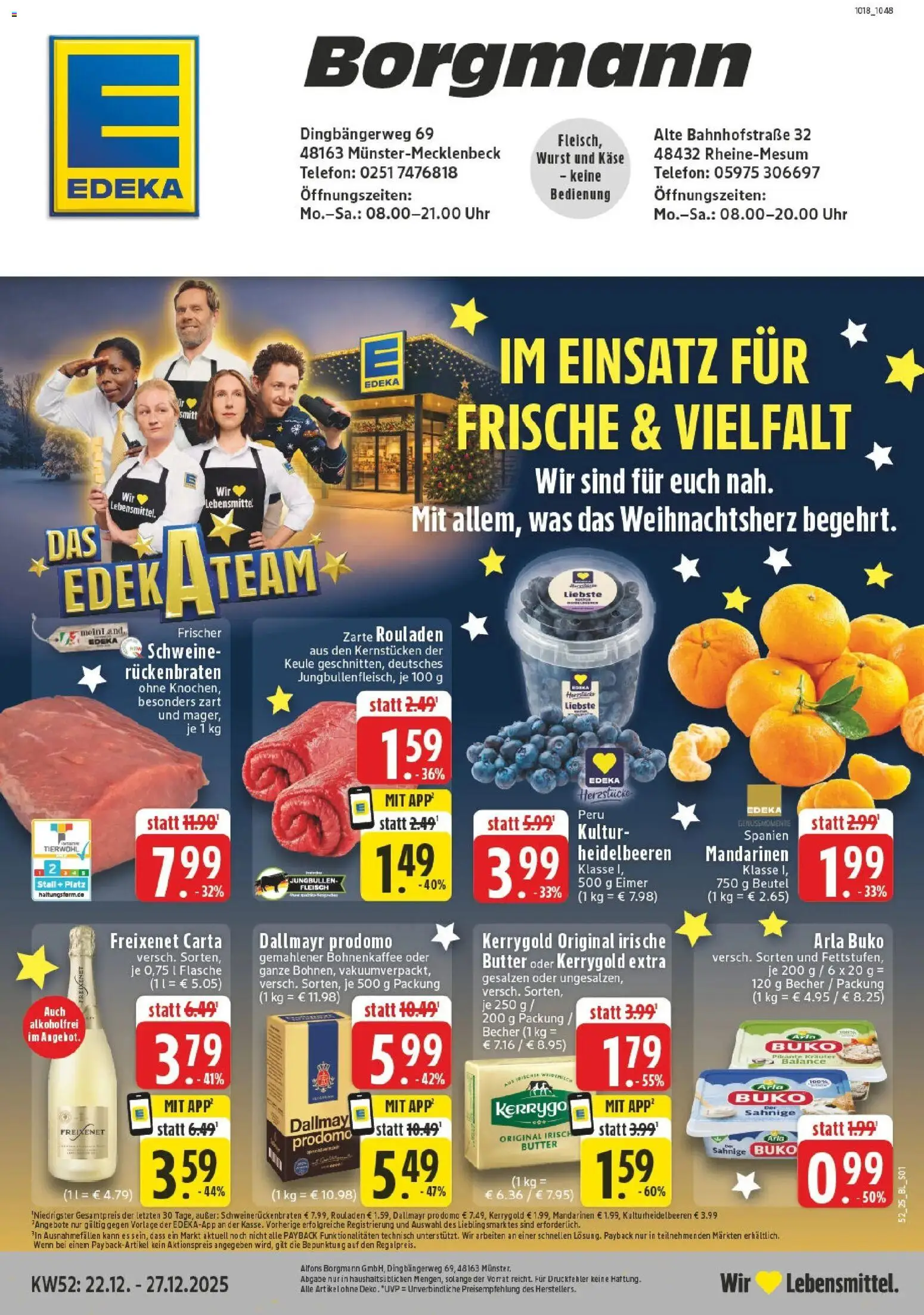 Vorschau von dem Prospekt des Geschäftes Edeka, gültig ab dem 22.12.2025