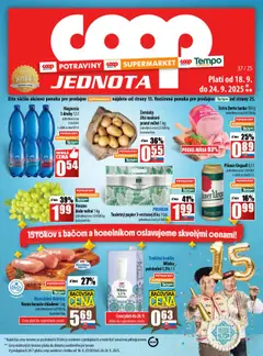 Náhľad COOP Jednota letáku platného od 18.09.2025