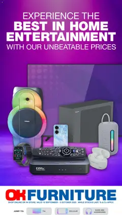 Preview of OK Furniture flyer valid from 15/09/2025
