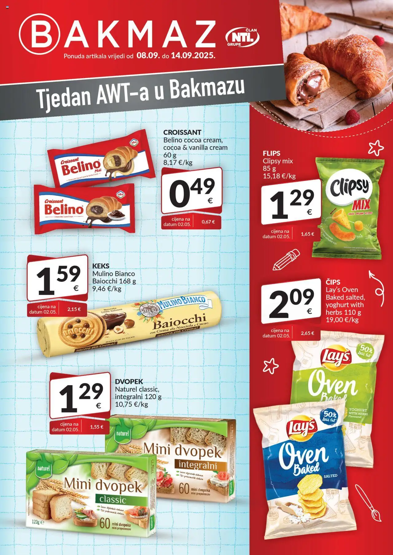 Bakmaz aktualni Tjedan AWT-a vrijedi od 08.09.2025 - tjedna akcija broj stranice 1