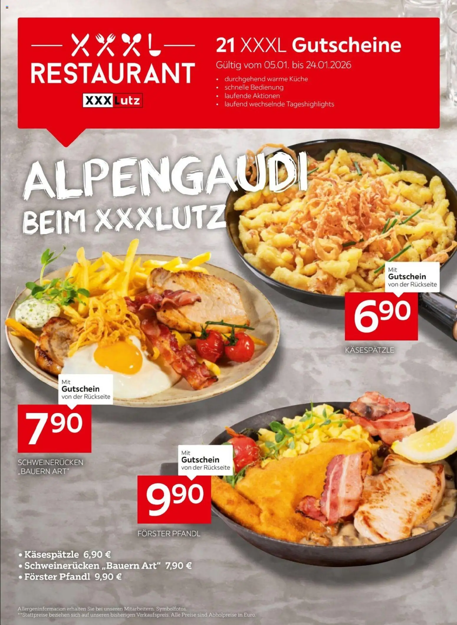 Vorschau der Angebote: XXXLutz Alpengaudi gültig ab 05.01.2025