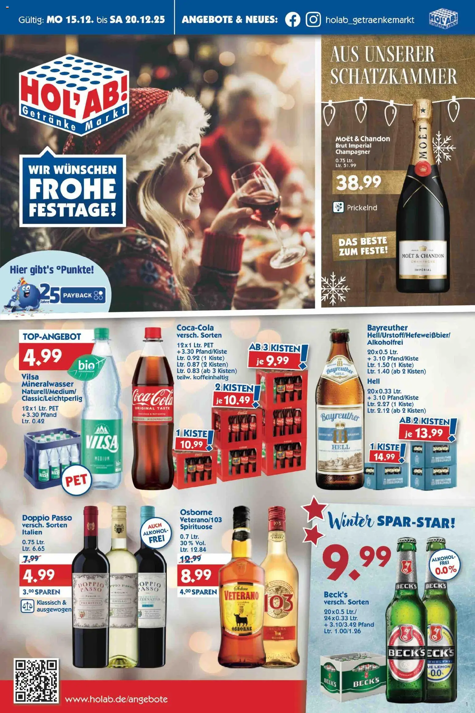 Vorschau von dem Prospekt des Geschäftes HOL’AB!, gültig ab dem 15.12.2025 - Mineralwasser, Alkohol, Doppio Passo, Osborne