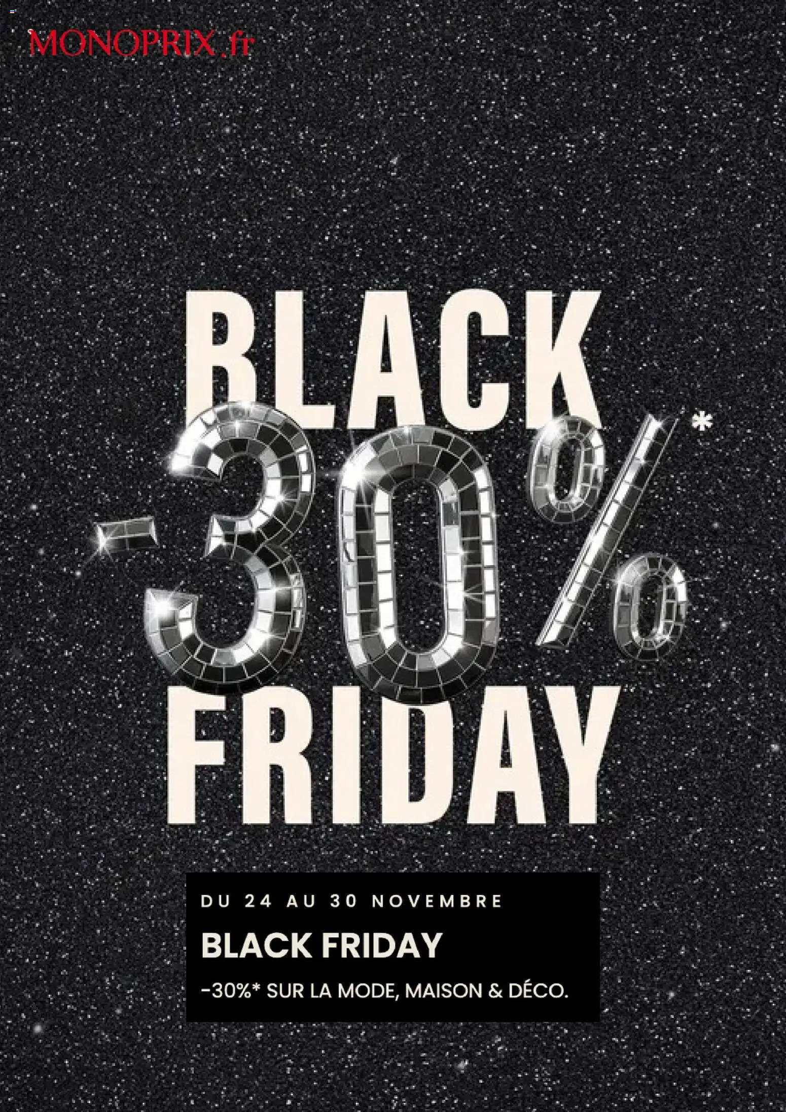 Prévisualisation de Black Friday du magasin Monoprix formulaire valide 24/11/2025
