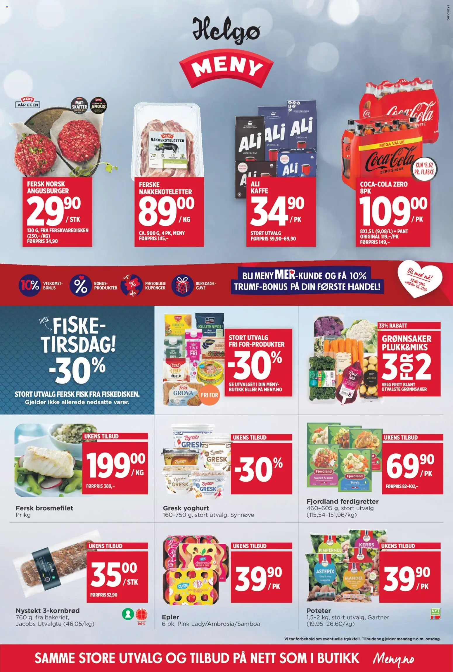 Forhåndsvis Kundeavis Helgø fra butikk Meny gyldig fra 09/02/2026