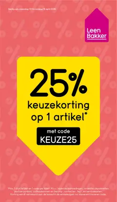 Voorbeeld van Leen Bakker folder van winkel Leen Bakker geldig vanaf 30-03-2026
