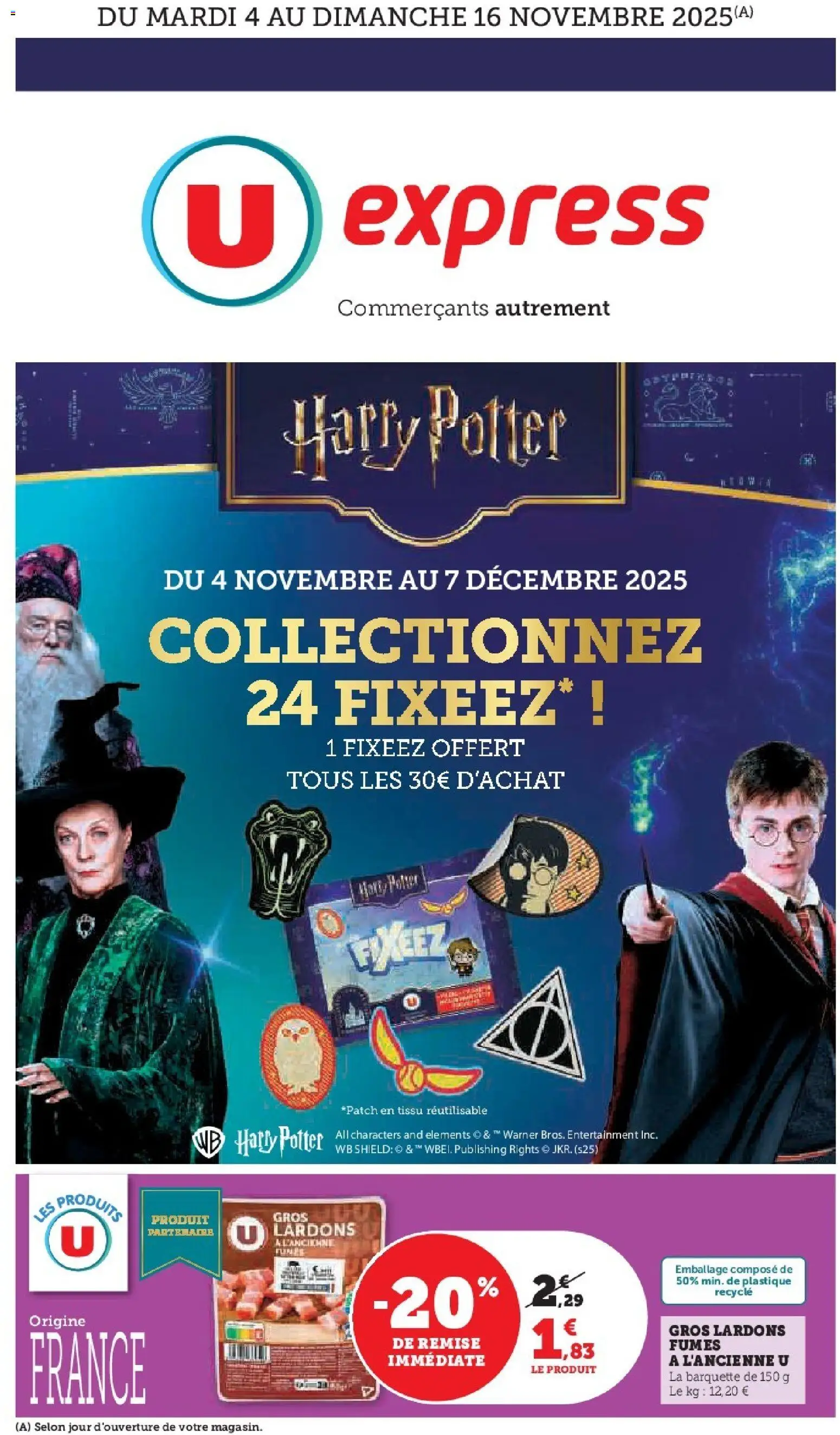 Prévisualisation de Les prix bas de la semaine du magasin U Express formulaire valide 04/11/2025