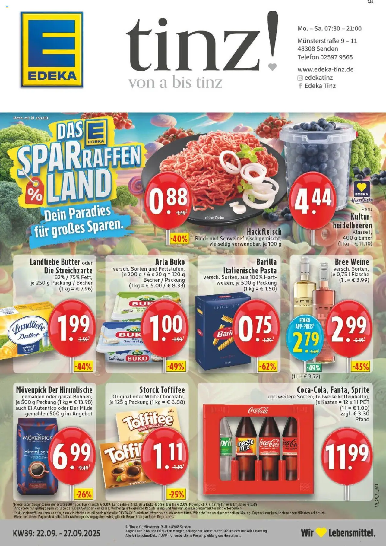 EDEKA Prospekt ab 21.09.2025 - Prospekt Senden Online