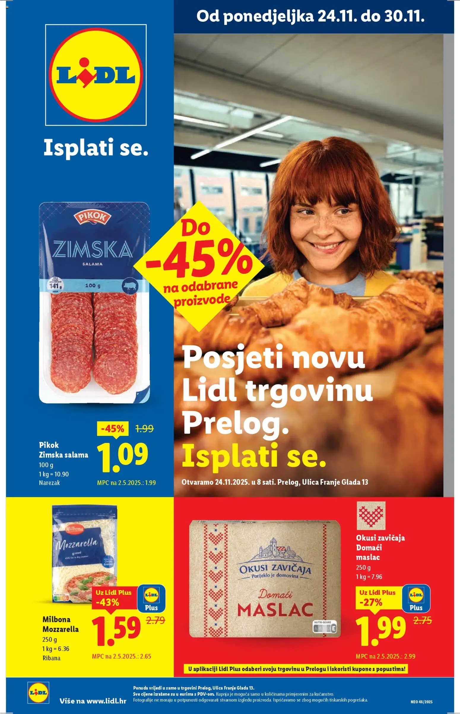 Pregled letka Vrijedi od 24.11. do 30.11 trgovine Lidl vrijedi od 24.11.2025