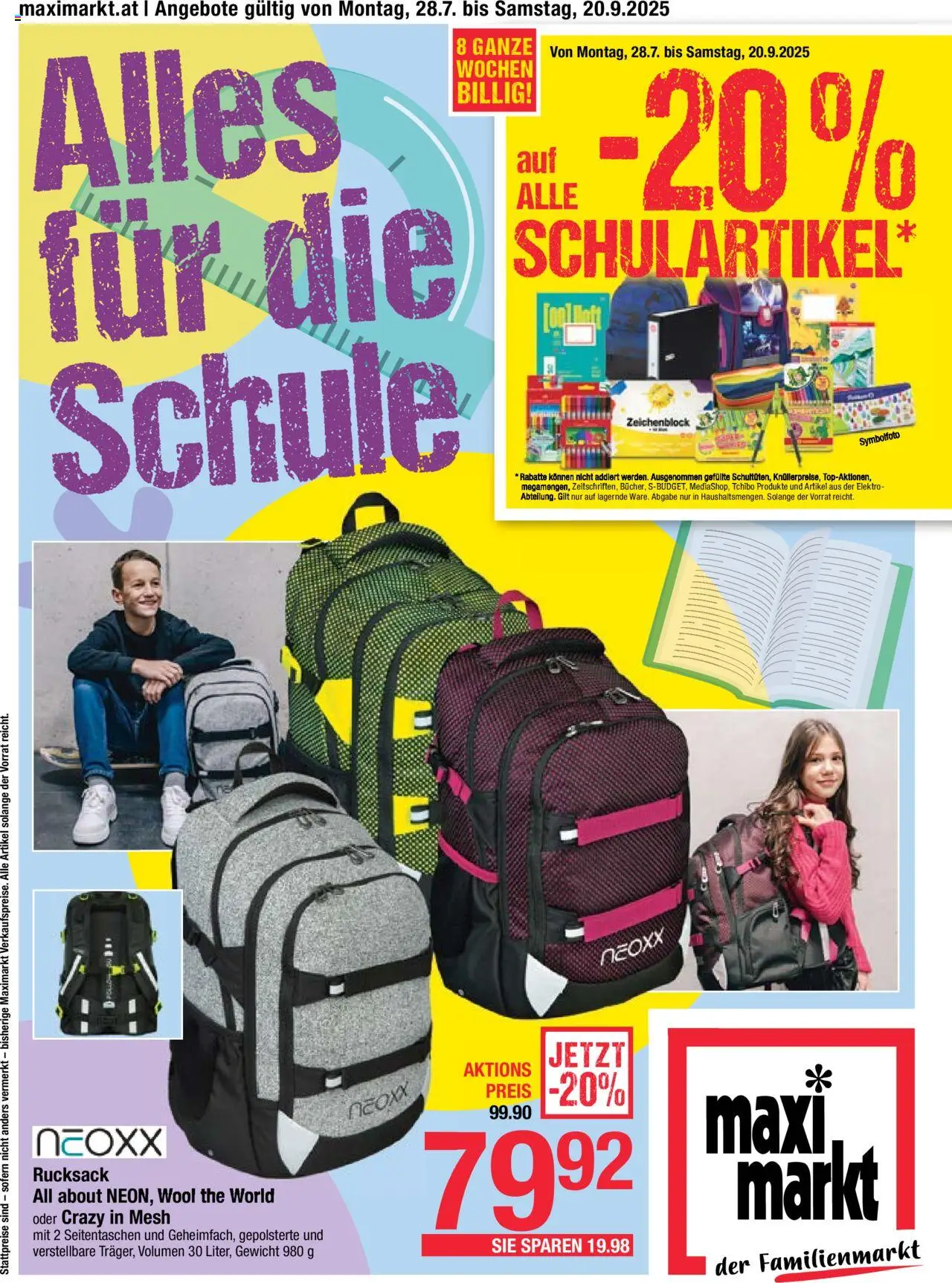  Maximarkt Beilage nächste Woche ab (28.07.2025 - 20.09.2025) - Seite 1