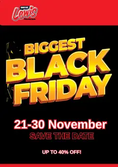 Preview of Lewis Stores flyer valid from 19/11/2025
